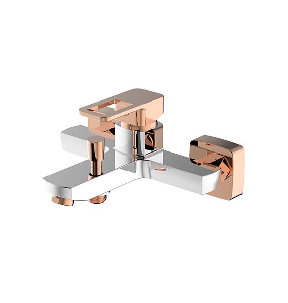 SALVO PLUS COLOURS - Banyo Bataryası - Krome - Rose Gold