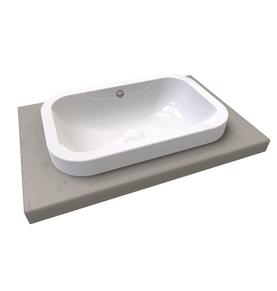FLAME - GÖVDE ÜSTÜ LAVABO DELİKSİZ TAŞMA KANALLI