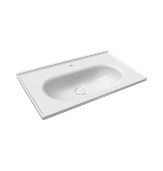 FERRA - KONSOLLU LAVABO BATARYA DELİKLİİ TAŞMA KANALLI