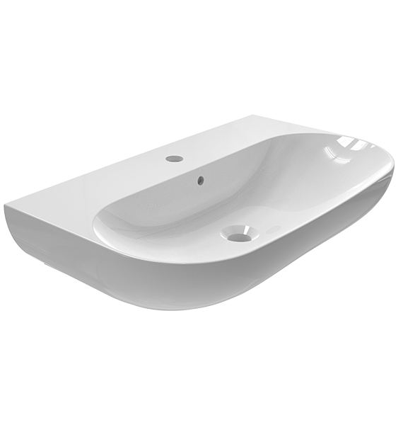 VOKHA - DUVAR MONTAJLI LAVABO BATARYA DELİKLİİ TAŞMA KANALLI