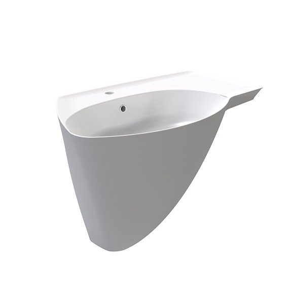 MİNERAL - MONOBLOK LAVABO BATARYA DELİKLİİ TAŞMA KANALLI