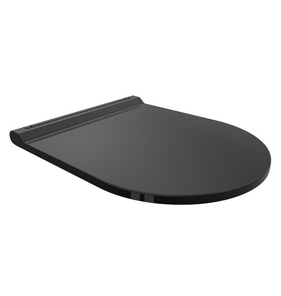RICO - MONOSLIM UF/DUROPLAST YAVAŞ KAPANIR TAK ÇIKAR KLOZET KAPAĞI PARLAK SİYAH